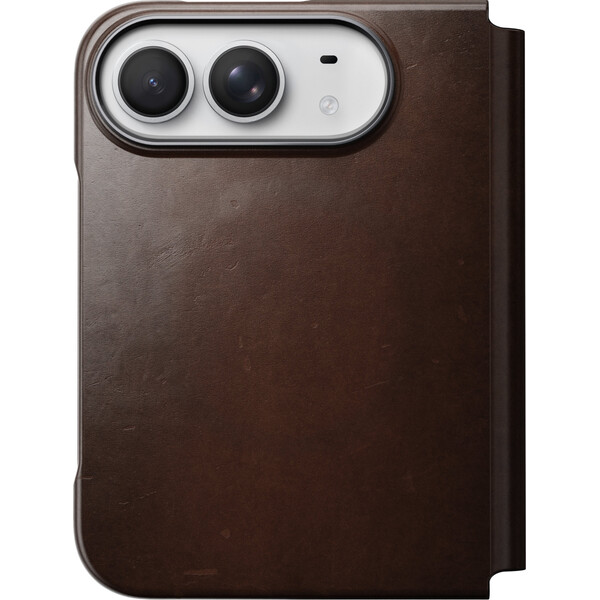Nomad Traditional Leather Folio (Horween) MagSafe kožené pouzdro iPhone Duo rustikální hnědá - Pouzdra - Obrázek c5a7ce52c6ef491eb35aa8f3a4ff10f4