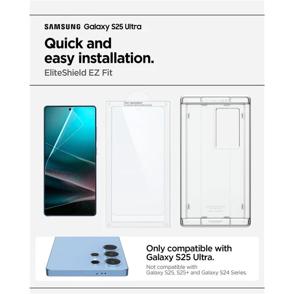 Spigen EliteShield EZ Fit HD ochranná fólie Samsung Galaxy S25 Ultra - Ochranné folie a skla - Obrázek c5cb98e7696346f982c814f17bbae975