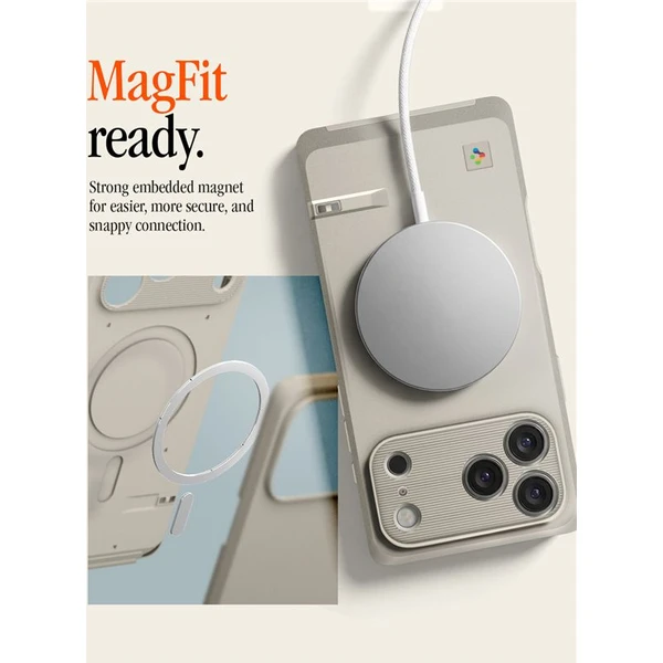 Spigen Classic LS MagSafe kryt iPhone 17 Pro Max (Macintosh 128K) stone - Pouzdra - Obrázek c5f28b8aac254910aac912448430f4c0