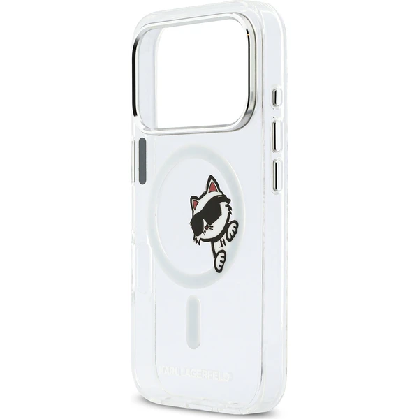 Karl Lagerfeld IML Choupette Peekaboo MagSafe kryt iPhone 17 Pro čirý - Pouzdra - Obrázek c60c06650ac0404aa033aff52036f402