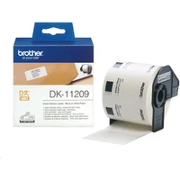 Brother DK11209 samolepicí štítky bílé 29 mm x 62 mm - Pásky pro štítkovače