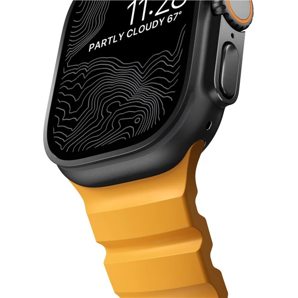 Nomad Rocky Point Band řemínek Apple Watch 49/45/44/42mm černý/oranžový - Řemínky - Obrázek c61cb45a4ca747a79e0006367c3b943c