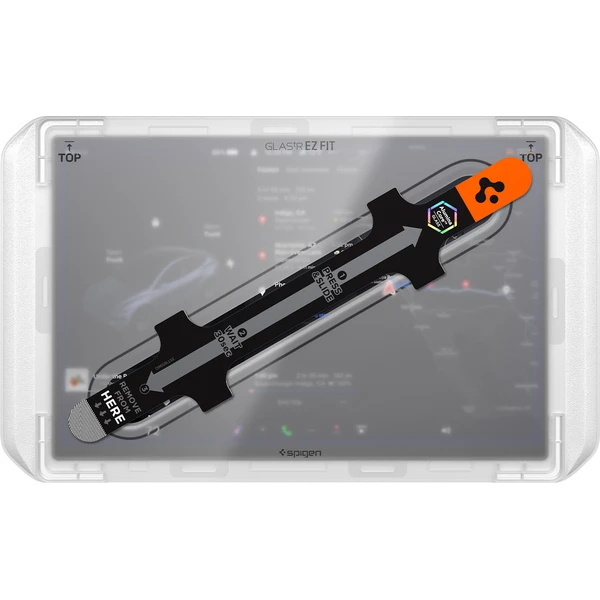 Spigen EZ Fit Anti Glare Matte FC tvrzené sklo Tesla Model Y L 2026 černé - Ochranné folie a skla - Obrázek c61d7d79db044c1b918def44c0e8b357