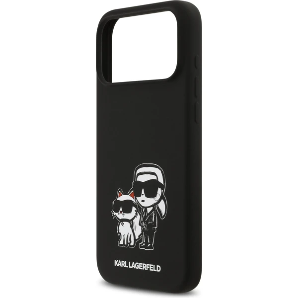 Karl Lagerfeld Liquid Silicone K&CH Sketch MagSafe kryt iPhone 17 Pro Max černý - Pouzdra - Obrázek c66fea4f4d8f48ba930c25b5df28e6c4