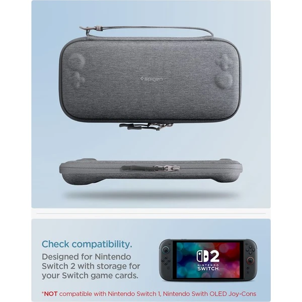 Spigen Klasden 2 Pouch pouzdro Nintendo Switch 2 tmavě šedé - Pouzdra - Obrázek c67432b4ae794e1ebe8fe9b340a14ea6