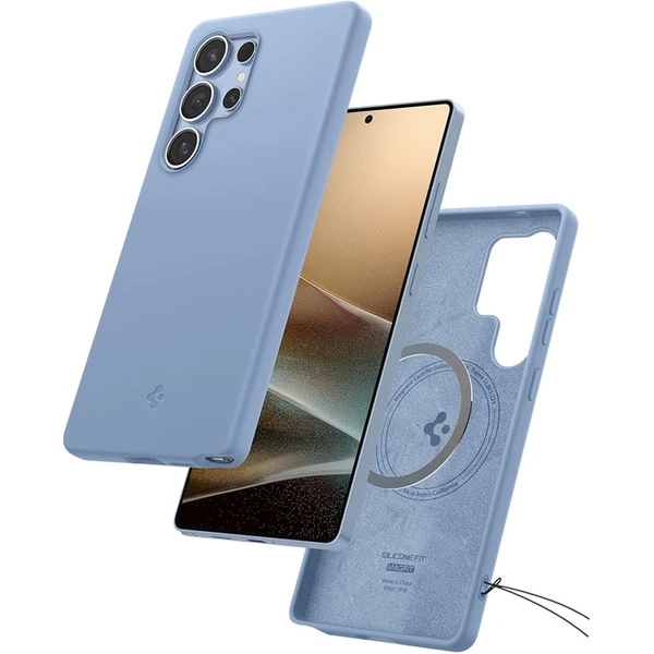 Spigen Silicone Fit MagSafe kryt Samsung Galaxy S25 Ultra safírově modrý - Pouzdra - Obrázek c67683c8645e4e4abe1803d7e0d37be7