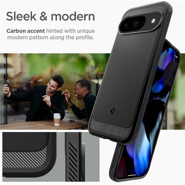 Spigen Rugged Armor kryt Google Pixel 9 Pro/Pixel 9 matně černý - Pouzdra - Obrázek c694bdafc421412bb9b694cd790a2ef0