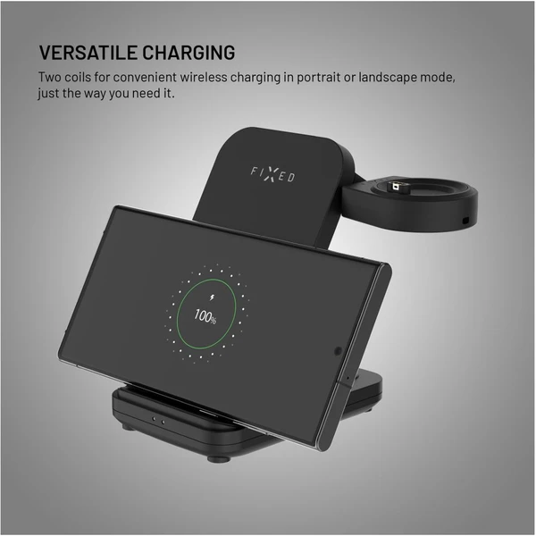 FIXED Powerstation stojánek pro Garmin s nabíjením až pro 3 zařízení, černý - Nabíječky - Obrázek c6b036aef409402785e568afa6800199