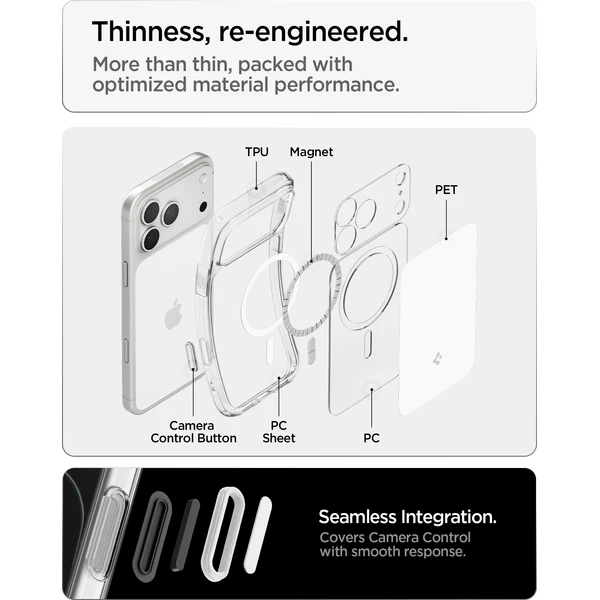Spigen Ultra Hybrid T MagSafe kryt iPhone 18 Pro Max/17 Pro Max glossy white - Pouzdra - Obrázek c6b040c50f434896b2d9ae5a665366ec