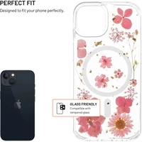 FIXED MagBloom kryt s MagSafe Apple iPhone 13 Pink Blossom - Pouzdra