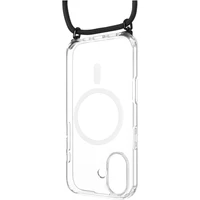 FIXED MagPure Neck kryt s černou šňůrkou na krk pro Apple iPhone 17 - Pouzdra