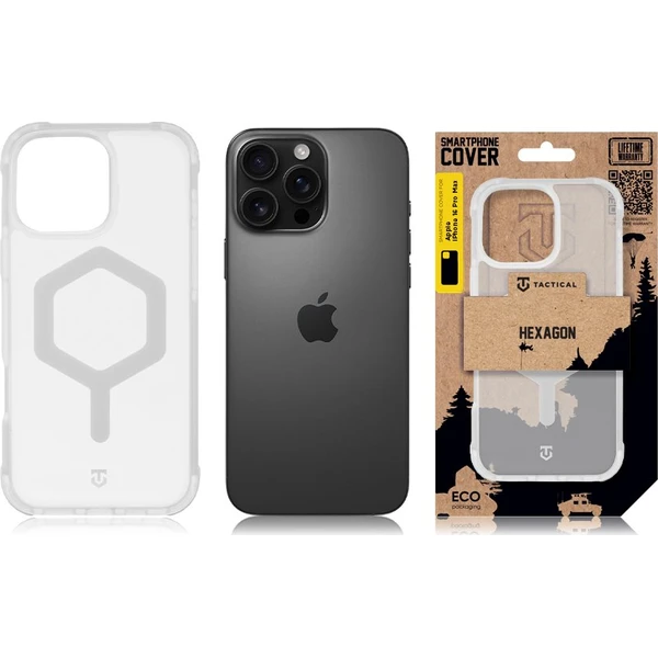 Tactical MagForce Hexagon kryt Apple iPhone 16 Pro Max bílý - Pouzdra - Obrázek c6ead280a8104a6892abe73d4f7ef1ab