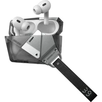 Aulumu A39 Geometric Case pouzdro AirPods Pro 3 Translucent Gray - Pouzdra