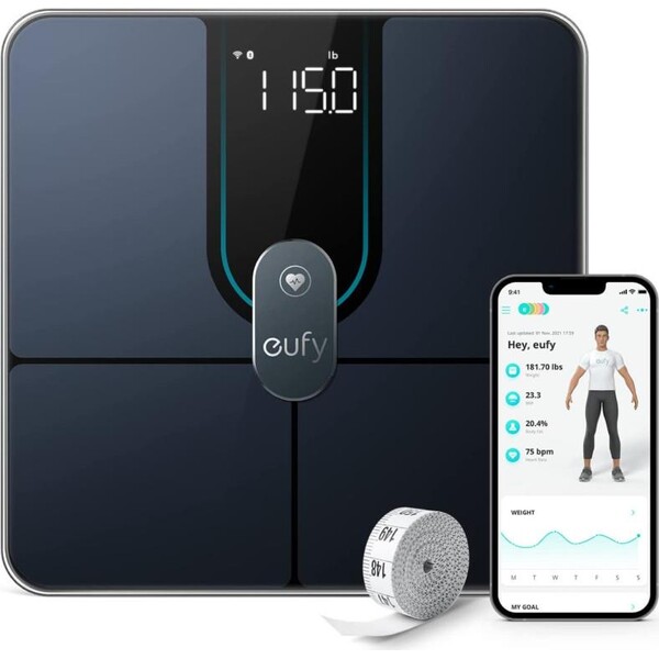 Eufy Anker Smart Scale P2 PRO Černá