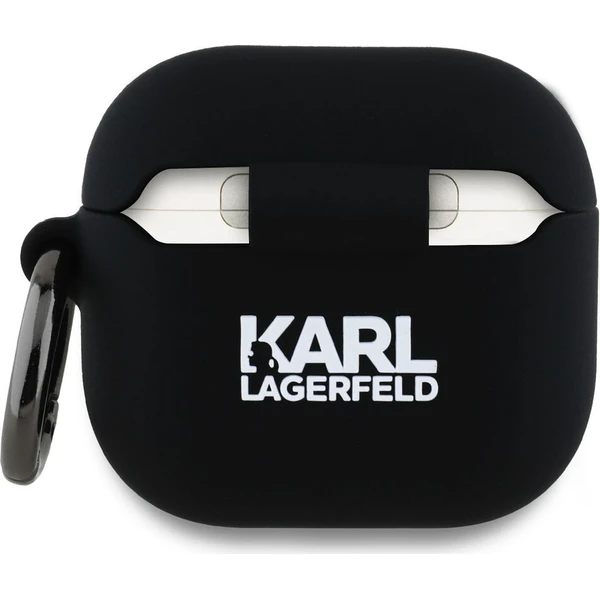 Karl Lagerfeld 3D Logo NFT Karl and Choupette silikonové pouzdro AirPods 4 černé - Pouzdra - Obrázek c709ab0a8e7b4dca907b45365f6e9396