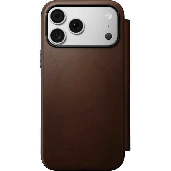 Nomad Modern Leather Folio MagSafe kožené pouzdro iPhone 17 Pro Max/18 Pro Max Brown - Pouzdra - Obrázek c70bc8b24c784cda9351b267226fca27