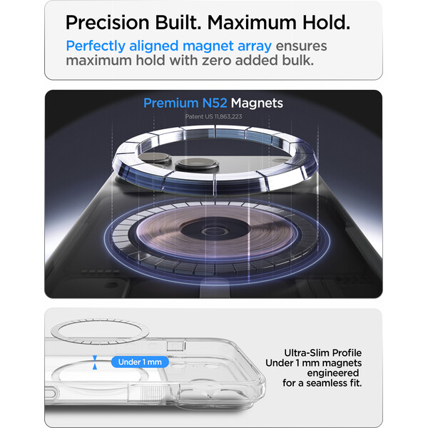 Spigen Ultra Hybrid T MagSafe kryt iPhone 18 Pro/17 Pro glossy white - Pouzdra - Obrázek c7388e17dc2e44e59a0aed65f77bcf39
