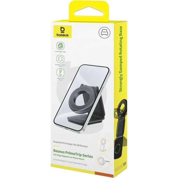 Baseus PrimeTrip C02 magnetický držák do auta na palubní desku černý - Držáky - Obrázek c755221c5b4649608a9ab9ecf8e452ad