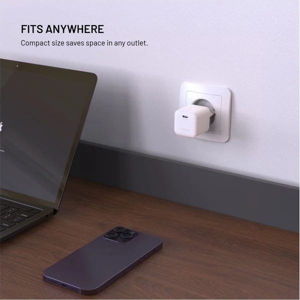 FIXED Mini GaN nabíječka s USB-C a podporou PD, 65W, bílá - Nabíječky - Obrázek c7683542f2e84f59aae6719fb507349b