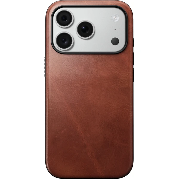 Nomad Modern Leather (Horween) MagSafe kožený kryt iPhone 17 Pro/18 Pro Olde Dublin - Pouzdra - Obrázek c77c86f93b1f4e57be0578450d432021