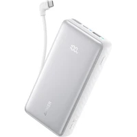 Anker Zolo powerbanka 10000mAh, 22,5W s kabelem USB-C bílá - Powerbanky