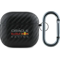Oracle Red Bull Racing PU Karbonové pouzdro AirPods 4 černé - Pouzdra