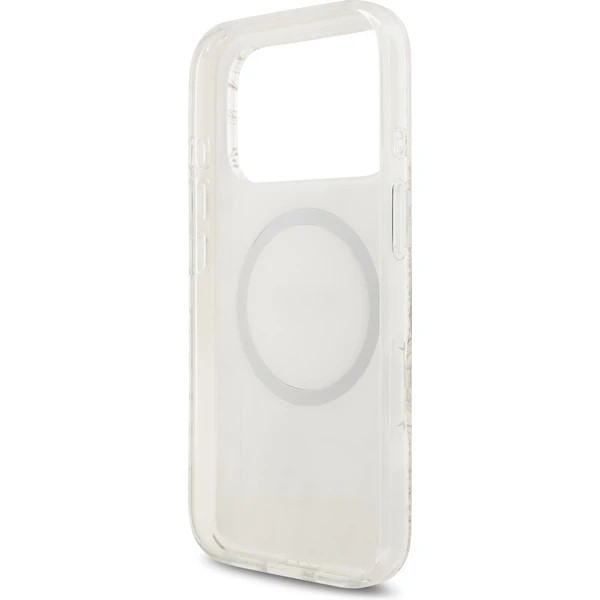 Guess IML Flowers Allover Strap MagSafe kryt iPhone 17 Pro bílý - Pouzdra - Obrázek c7a03323743240e7885a9e29666244a6