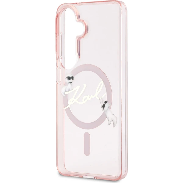 Karl Lagerfeld IML Choupette Karl Script Logo Magnetic kryt Samsung Galaxy S26 růžový - Pouzdra - Obrázek c7ac367777eb47008fcc83e0de494495