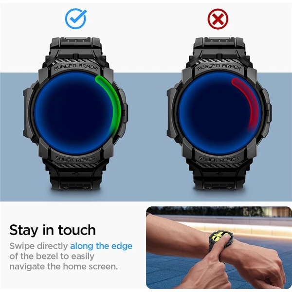 Spigen Rugged Armor Pro pouzdro Samsung Galaxy Watch7 (44mm) matně černé - Pouzdra - Obrázek c7d6037fe404424dbe172a2b5da2cd62