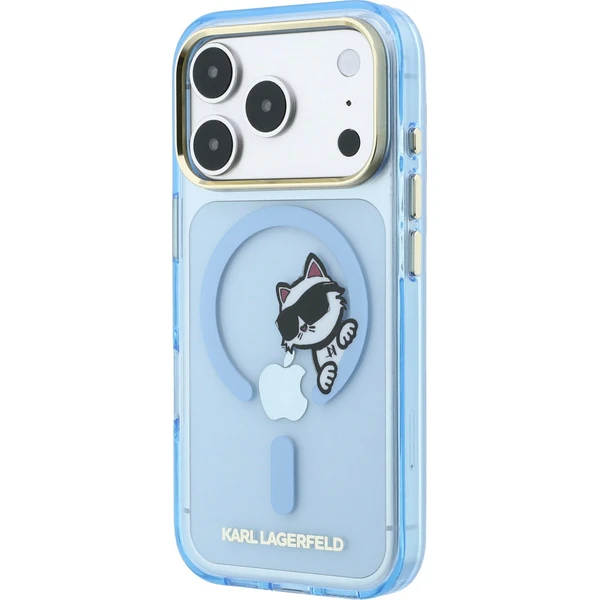 Karl Lagerfeld IML Choupette Peekaboo Magsafe kryt iPhone 18 Pro modrý - Pouzdra - Obrázek c7ec3ff2f70442b7885eff3964dbc32d