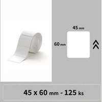 Niimbot štítky R 45x60mm 125ks pro B21, B21S, B3, B1S bílé - Pásky pro štítkovače