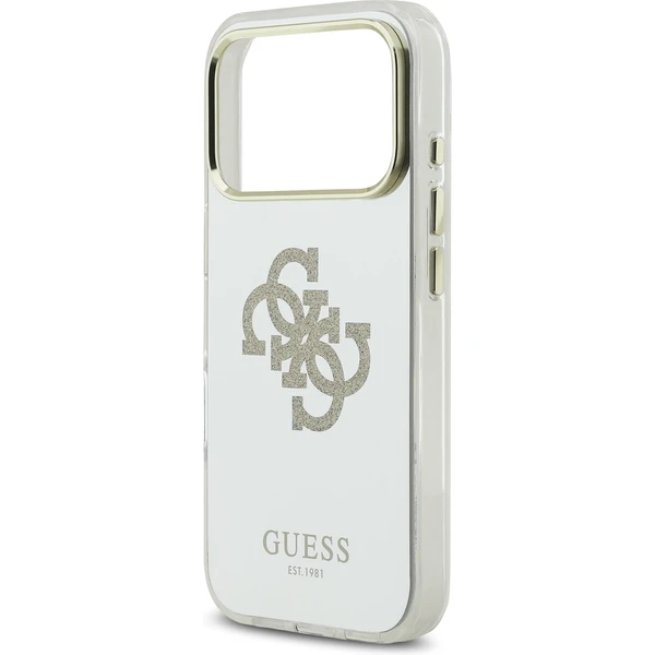 Guess PC/TPU Mirror 4G Glitter Logo MagSafe kryt iPhone 17 Pro Max zlatý - Pouzdra - Obrázek c859b9adbeeb4b2b93c1fd8410a8a31f
