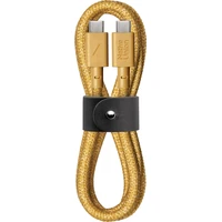 Native Union Belt Cable USB-C/USB-C kabel 1,2m, 60W horčicový - Kabely a redukce