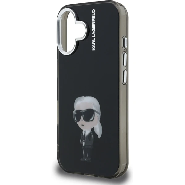 Karl Lagerfeld IML Aquarelle Karl kryt iPhone 16 černý - Pouzdra - Obrázek c87ae4a3ada647c18d92dc0bce79e174