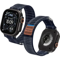 Spigen Fabric Band řemínek (hook-and-loop) Apple Watch 49/46/45/44mm námořně modrý - Řemínky