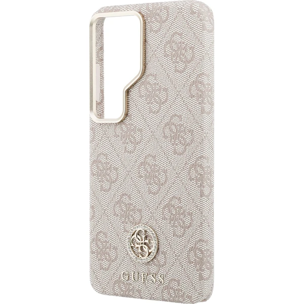 Guess PU Leather 4G Strass Logo Gold Frame Magnetic kryt Samsung Galaxy S26 Ultra růžový - Pouzdra - Obrázek c902b7cf50fd4bbda36483e59e54eb36