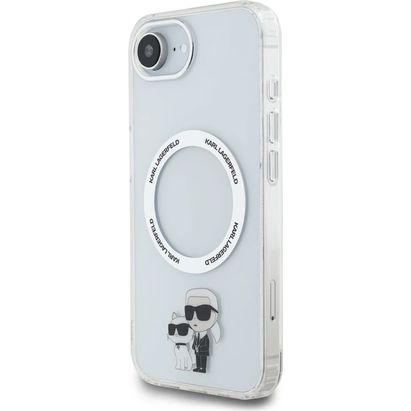 Karl Lagerfeld IML Karl and Choupette MagSafe kryt iPhone 17e/16e čirý - Pouzdra - Obrázek c90f8cdb2962464d801bcaa742a55041