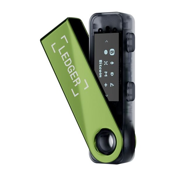 Ledger Nano S Plus krypto peněženka (Android/MacOS/Windows/Linux) Oxidate Green
