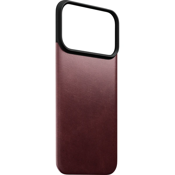 Nomad Magnetic Leather Back (Horween) MagSafe kožený kryt iPhone 17 Pro/18 Pro Burgundy - Pouzdra - Obrázek c935f7807fa447c480f0460e219f5ecf