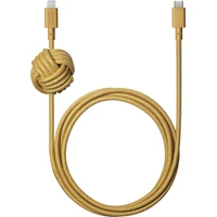 Native Union Night Cable USB-C/Lightning kabel 3m, 20W horčicový - Kabely a redukce
