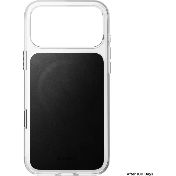 Nomad Clear Leather (Horween) MagSafe kryt iPhone 18 Pro Max Black - Pouzdra - Obrázek c94a55864a0c4117835d7cbe4fb1d4c2