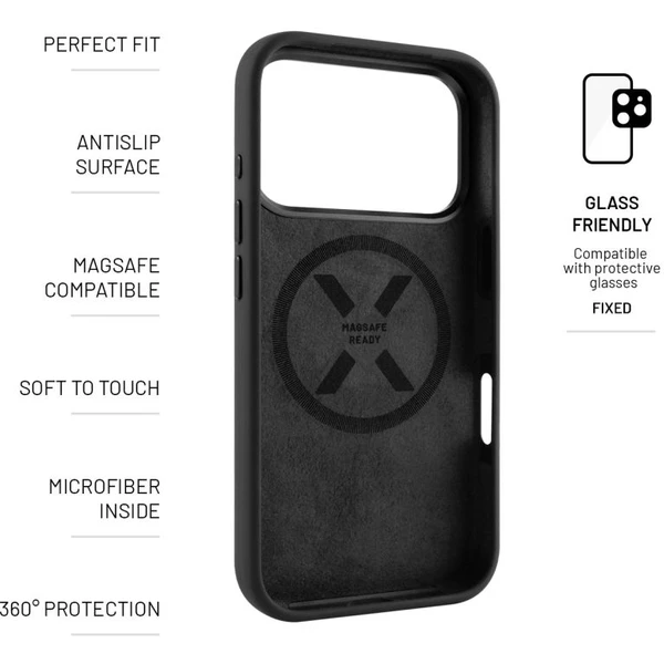 FIXED MagFlow kryt s MagSafe Apple iPhone 17 Pro černý - Pouzdra - Obrázek c9555420c5334e1391f87e7ab6b7a078