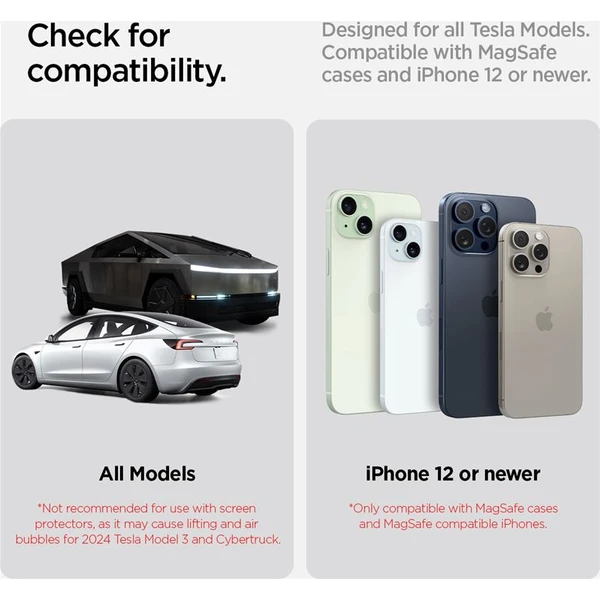 Spigen Tesla TapLock MagSafe Car Mount Charger Qi2 držák s nabíjením černý - Držáky - Obrázek c961cff6c8184ae2a297def04660e413
