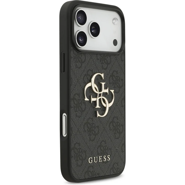 Guess PU 4G Metal Logo Strap kryt iPhone 17 Pro Max černý - Pouzdra - Obrázek c969ea85adbf483f96c67417fb681c6b