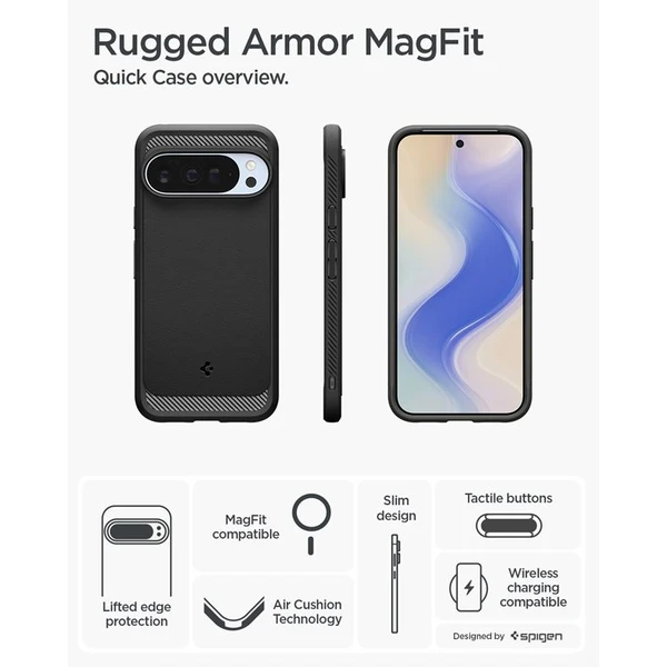 Spigen Rugged Armor MagSafe kryt Google Pixel 10 Pro XL matně černý - Pouzdra - Obrázek c982c168a2004eaea6fd1a2a09ad8075