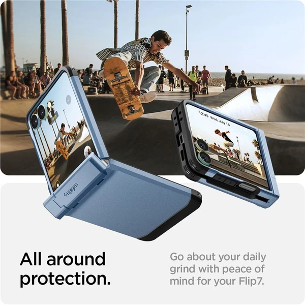 Spigen Tough Armor Pro MagSafe kryt Samsung Galaxy Z Flip7 světle modrý - Pouzdra - Obrázek c995c2d6adeb4bb0aae7c2f1953a2ef7