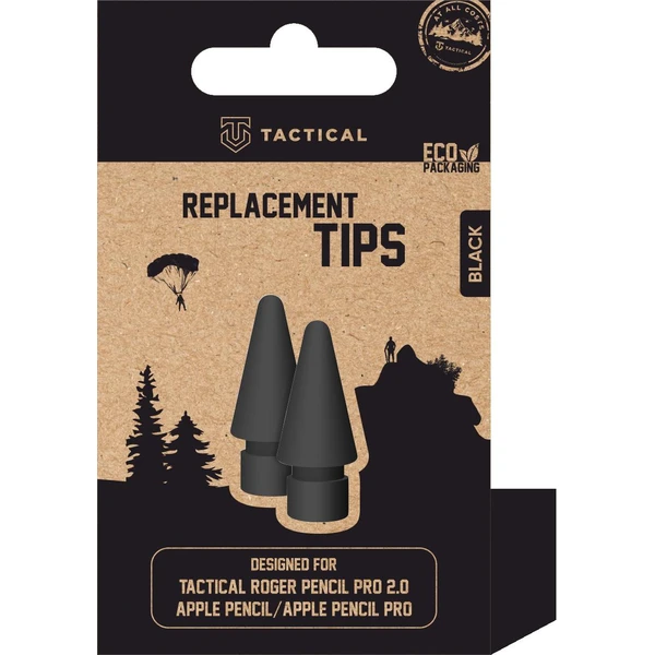 Tactical Roger Pencil Pro 2.0/Apple Pencil náhradní hroty černé (2 ks) - Náhradní díly - Obrázek c99b69f441d14e01864deb9d3ac361e8