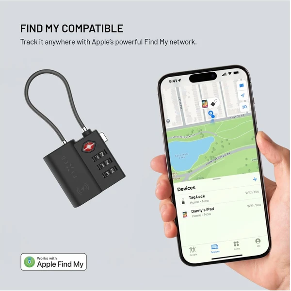 FIXED Tag Lock smart tracker s Find My a TSA, černý - Lokátory - Obrázek c9a936df89ba44e2ace2cd916a40f17e