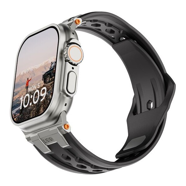 UAG Monarch Strap řemínek Apple Watch 49/46/45/44/42mm černý/titan