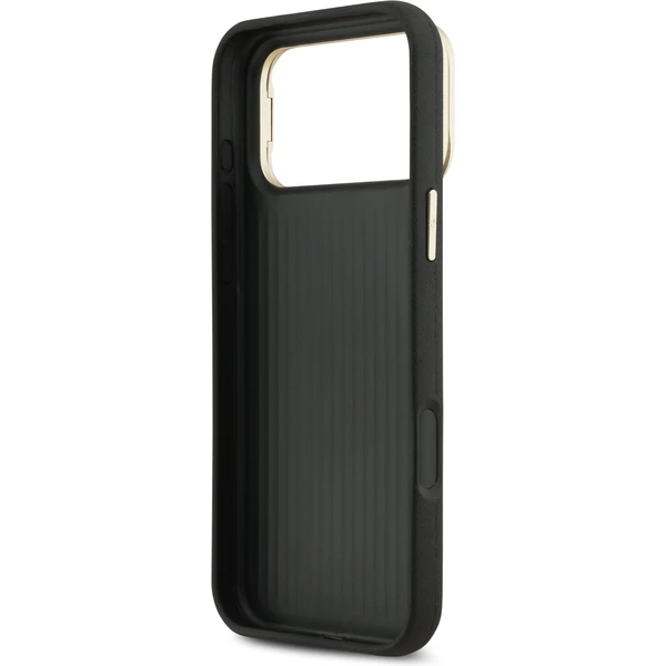 Guess PU Grained 4G Logo Stand Camera Frame kryt iPhone 17 Pro Max černý - Pouzdra - Obrázek c9b64906c5214ced9e0676cb04cbed62